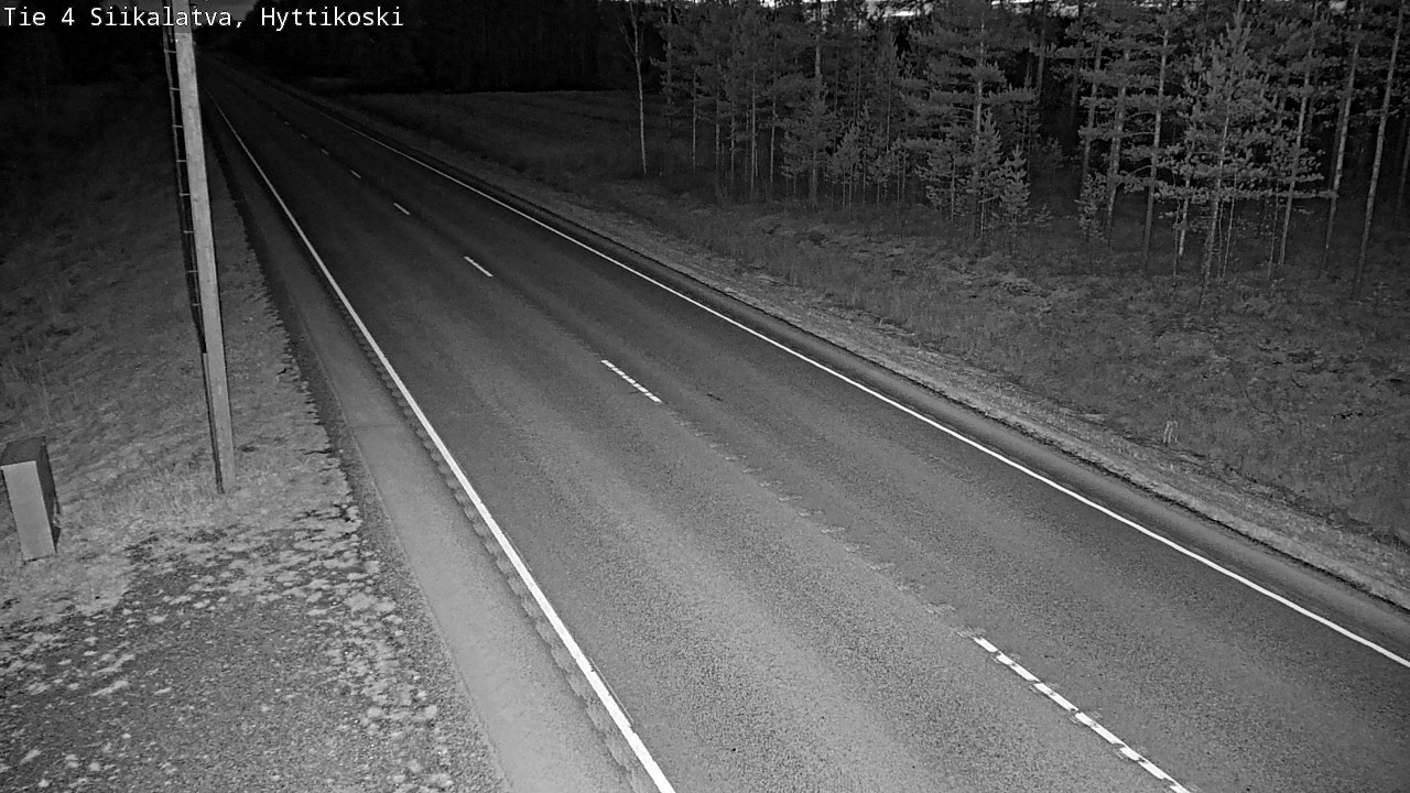 Weather Camera Image Väg 4 Siikalatva, Hyttikoski, Siikalatva, Pohjois-Pohjanmaa