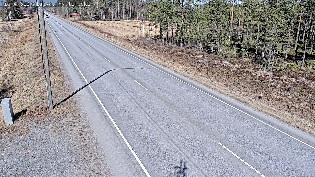 Weather Camera Image Väg 4 Siikalatva, Hyttikoski, Siikalatva, Pohjois-Pohjanmaa