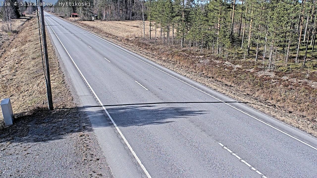 Weather Camera Image Väg 4 Siikalatva, Hyttikoski, Siikalatva, Pohjois-Pohjanmaa