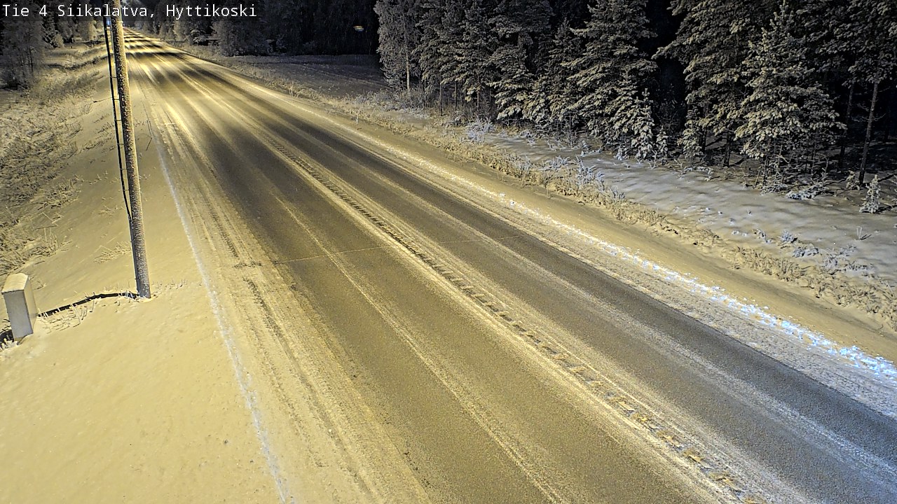 Weather Camera Image Väg 4 Siikalatva, Hyttikoski, Siikalatva, Pohjois-Pohjanmaa