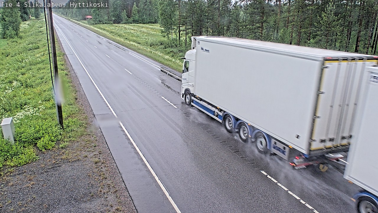 Weather Camera Image Väg 4 Siikalatva, Hyttikoski, Siikalatva, Pohjois-Pohjanmaa