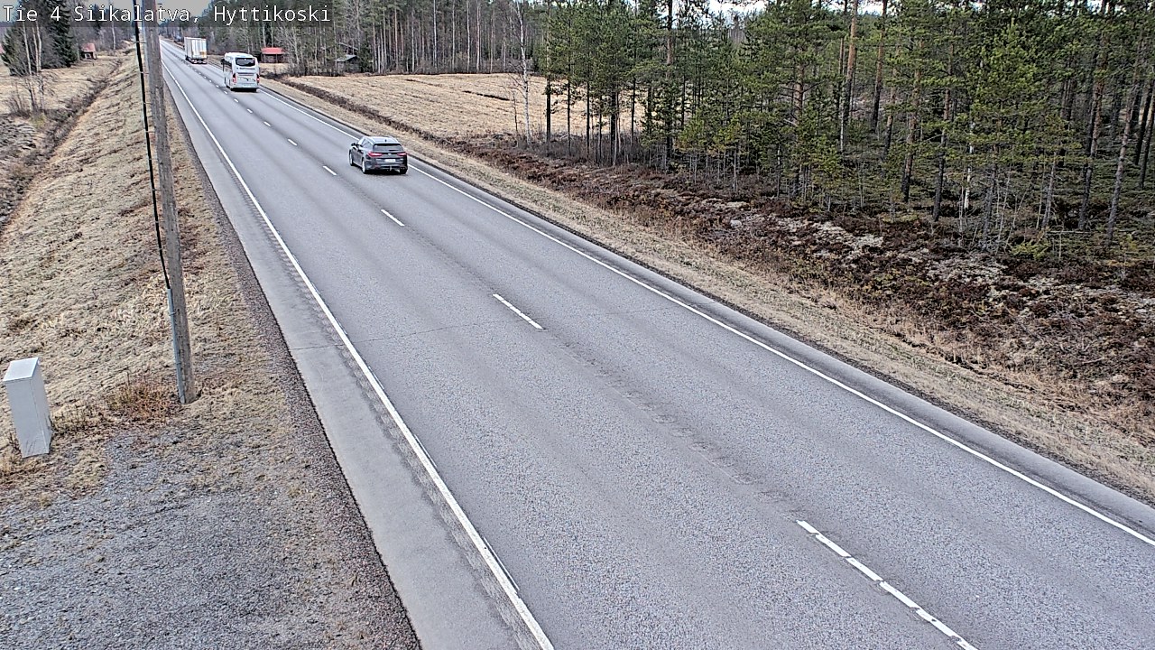 Weather Camera Image Väg 4 Siikalatva, Hyttikoski, Siikalatva, Pohjois-Pohjanmaa