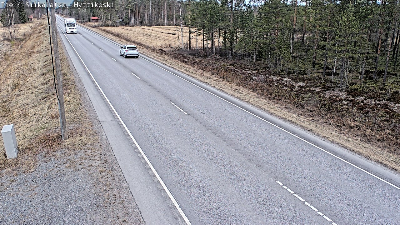 Weather Camera Image Road 4 Siikalatva, Hyttikoski, Siikalatva, Pohjois-Pohjanmaa