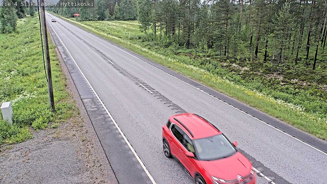 Weather Camera Image Väg 4 Siikalatva, Hyttikoski, Siikalatva, Pohjois-Pohjanmaa