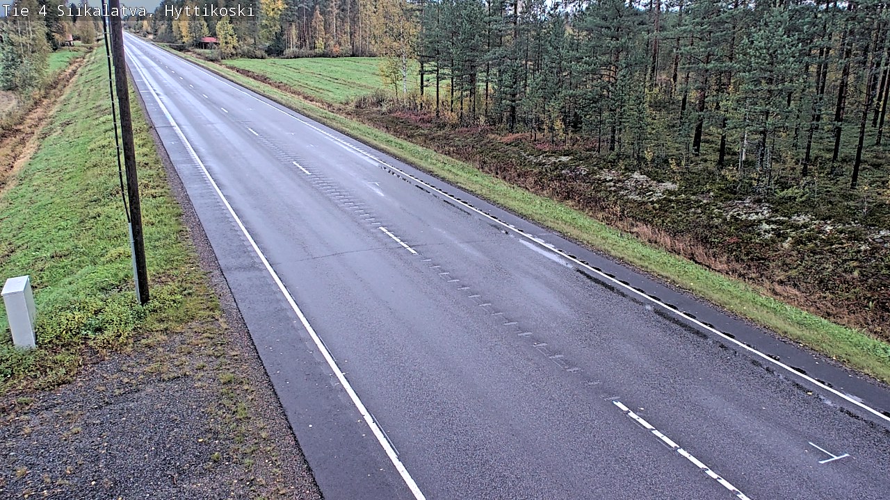 Weather Camera Image Road 4 Siikalatva, Hyttikoski, Siikalatva, Pohjois-Pohjanmaa
