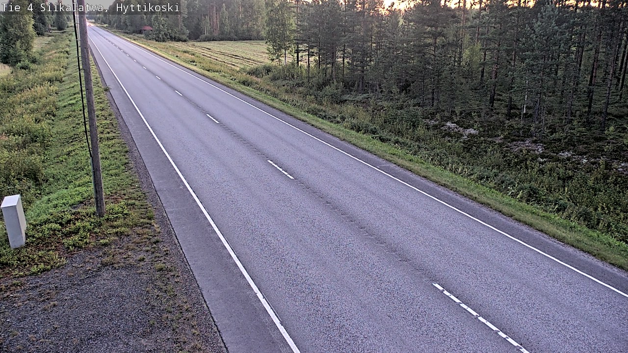 Weather Camera Image Road 4 Siikalatva, Hyttikoski, Siikalatva, Pohjois-Pohjanmaa