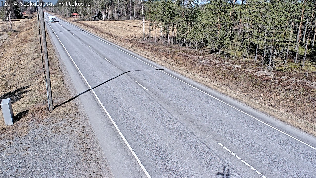 Weather Camera Image Väg 4 Siikalatva, Hyttikoski, Siikalatva, Pohjois-Pohjanmaa