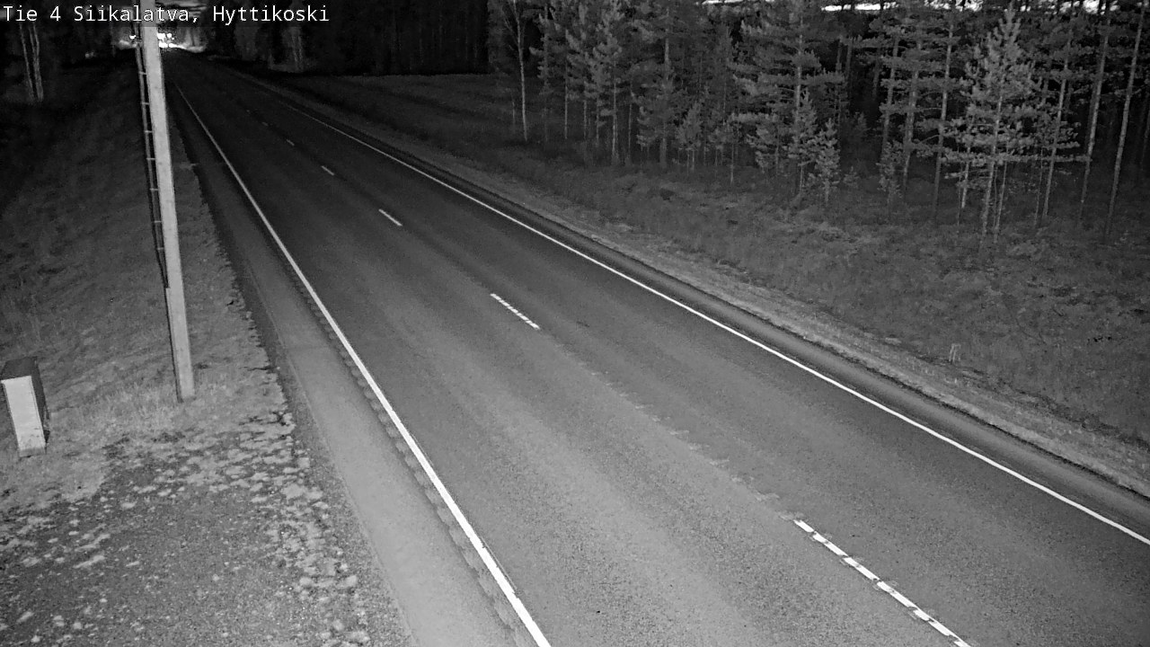 Weather Camera Image Väg 4 Siikalatva, Hyttikoski, Siikalatva, Pohjois-Pohjanmaa