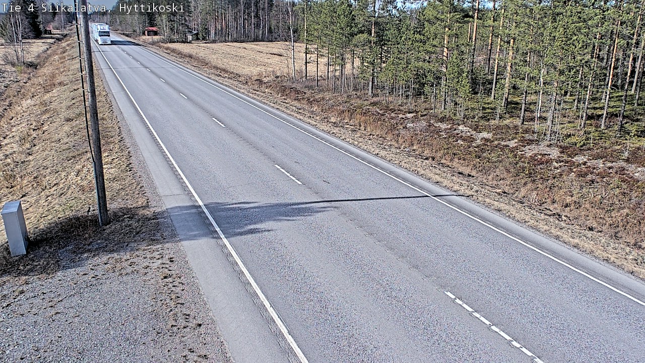 Weather Camera Image Väg 4 Siikalatva, Hyttikoski, Siikalatva, Pohjois-Pohjanmaa
