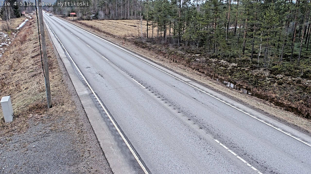 Weather Camera Image Road 4 Siikalatva, Hyttikoski, Siikalatva, Pohjois-Pohjanmaa