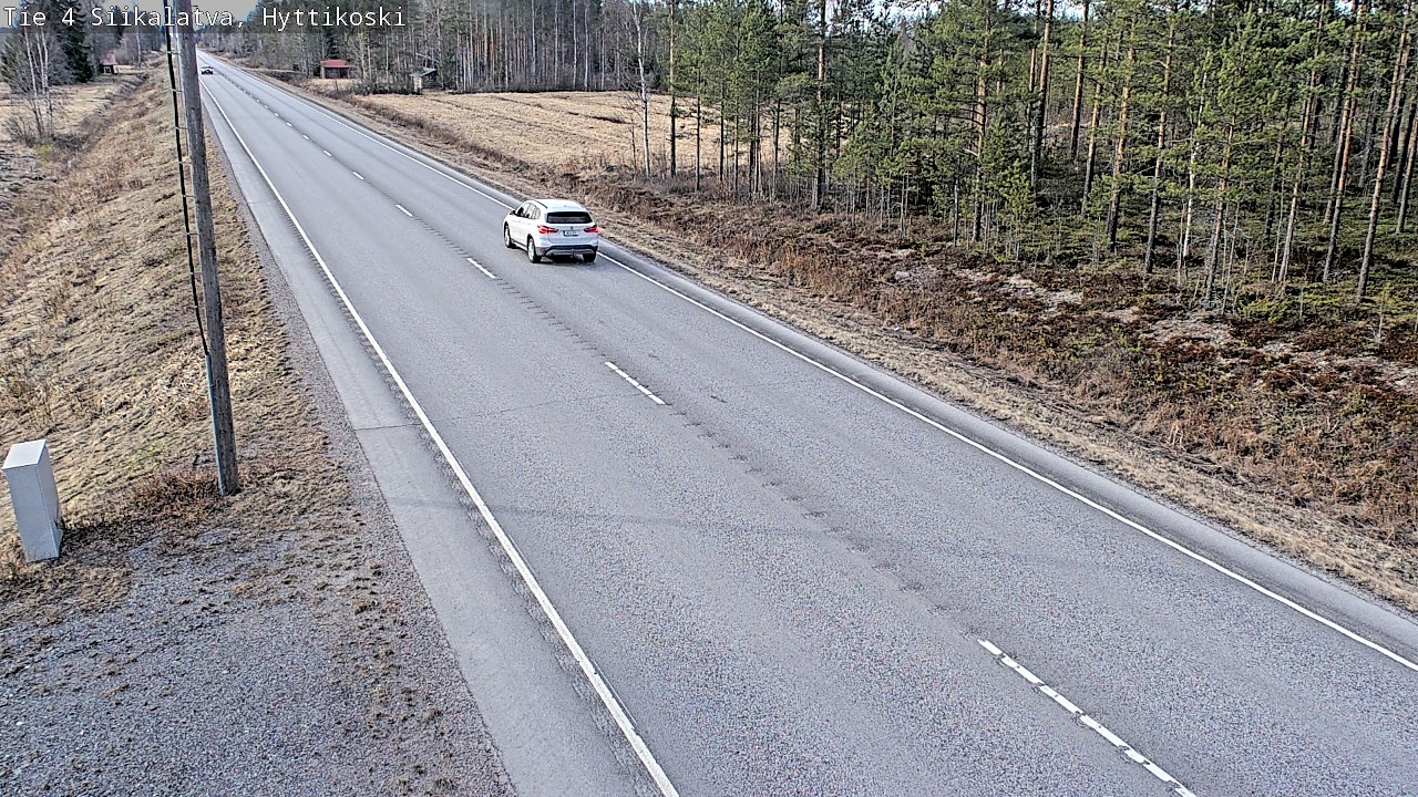 Weather Camera Image Väg 4 Siikalatva, Hyttikoski, Siikalatva, Pohjois-Pohjanmaa