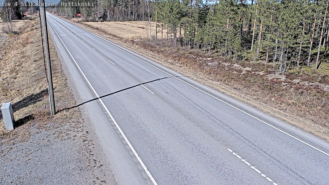 Weather Camera Image Väg 4 Siikalatva, Hyttikoski, Siikalatva, Pohjois-Pohjanmaa