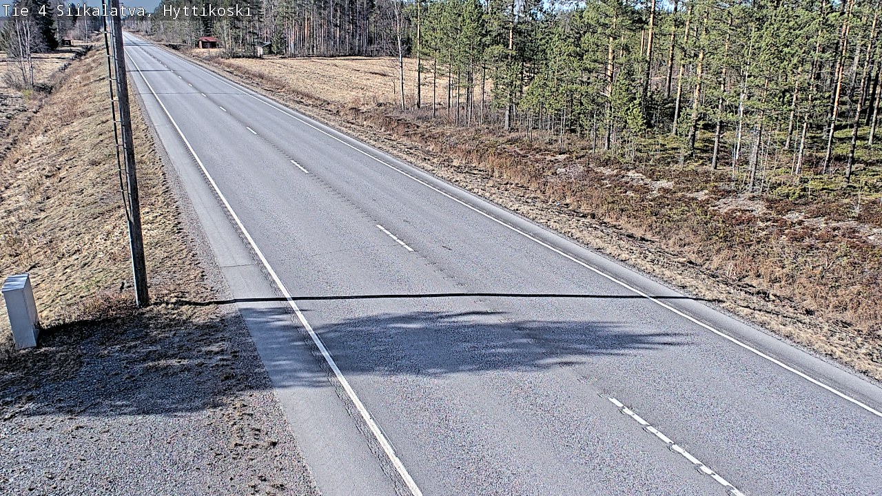 Weather Camera Image Väg 4 Siikalatva, Hyttikoski, Siikalatva, Pohjois-Pohjanmaa