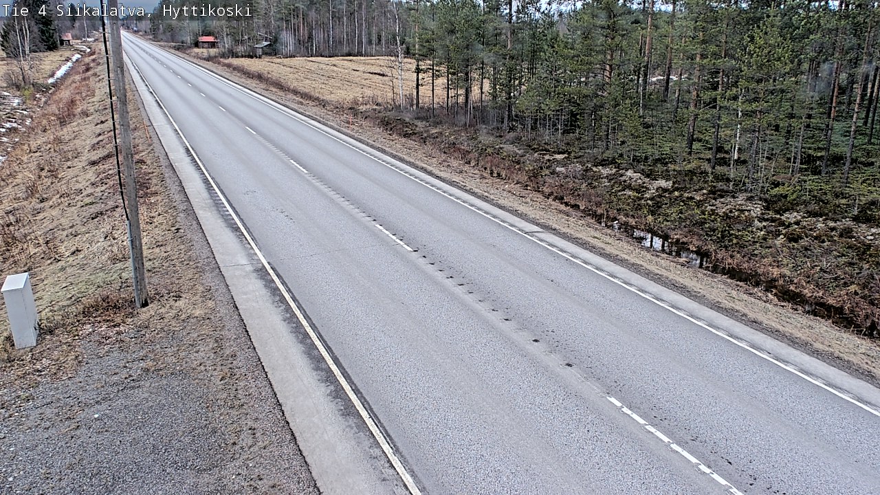 Weather Camera Image Road 4 Siikalatva, Hyttikoski, Siikalatva, Pohjois-Pohjanmaa