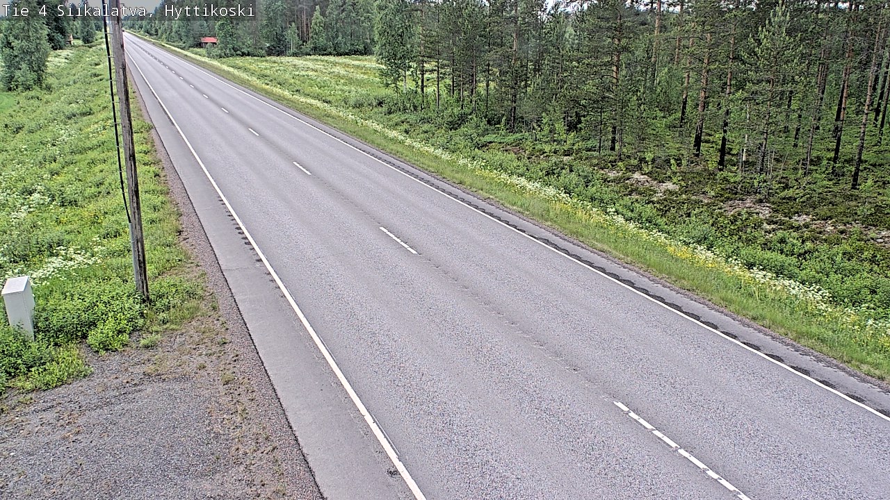 Weather Camera Image Road 4 Siikalatva, Hyttikoski, Siikalatva, Pohjois-Pohjanmaa
