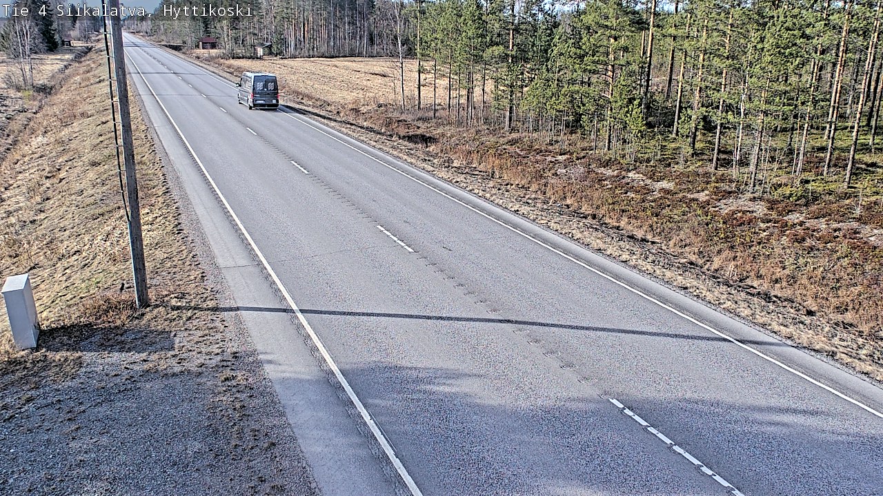 Weather Camera Image Väg 4 Siikalatva, Hyttikoski, Siikalatva, Pohjois-Pohjanmaa