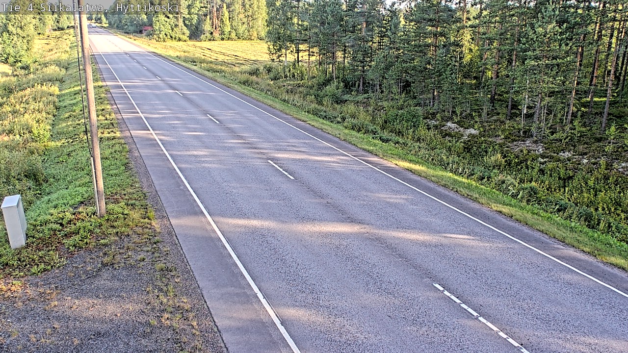 Weather Camera Image Road 4 Siikalatva, Hyttikoski, Siikalatva, Pohjois-Pohjanmaa