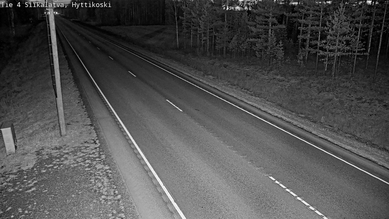 Weather Camera Image Väg 4 Siikalatva, Hyttikoski, Siikalatva, Pohjois-Pohjanmaa