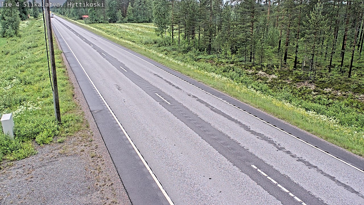 Weather Camera Image Väg 4 Siikalatva, Hyttikoski, Siikalatva, Pohjois-Pohjanmaa