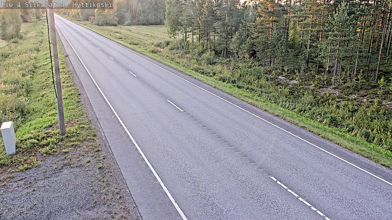 Weather Camera Image Road 4 Siikalatva, Hyttikoski, Siikalatva, Pohjois-Pohjanmaa