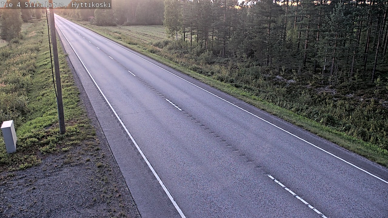 Weather Camera Image Road 4 Siikalatva, Hyttikoski, Siikalatva, Pohjois-Pohjanmaa