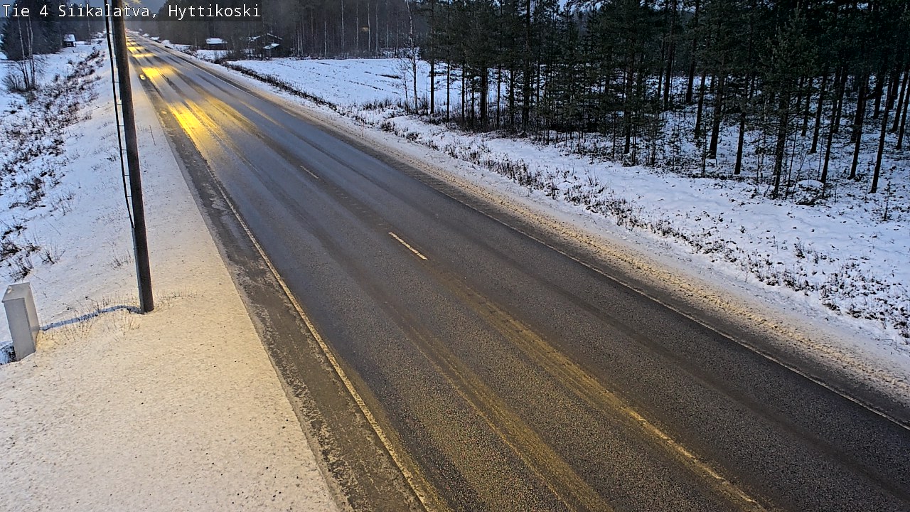 Weather Camera Image Road 4 Siikalatva, Hyttikoski, Siikalatva, Pohjois-Pohjanmaa