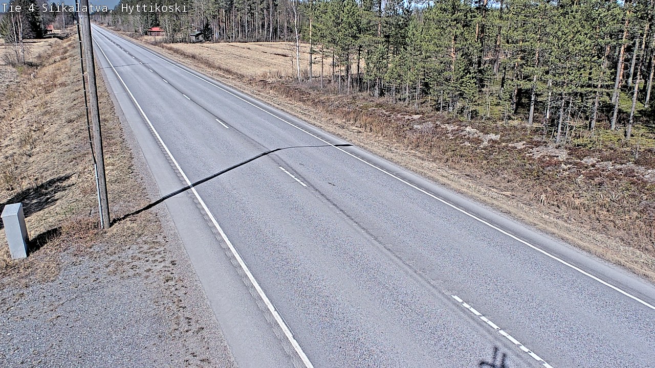 Weather Camera Image Väg 4 Siikalatva, Hyttikoski, Siikalatva, Pohjois-Pohjanmaa