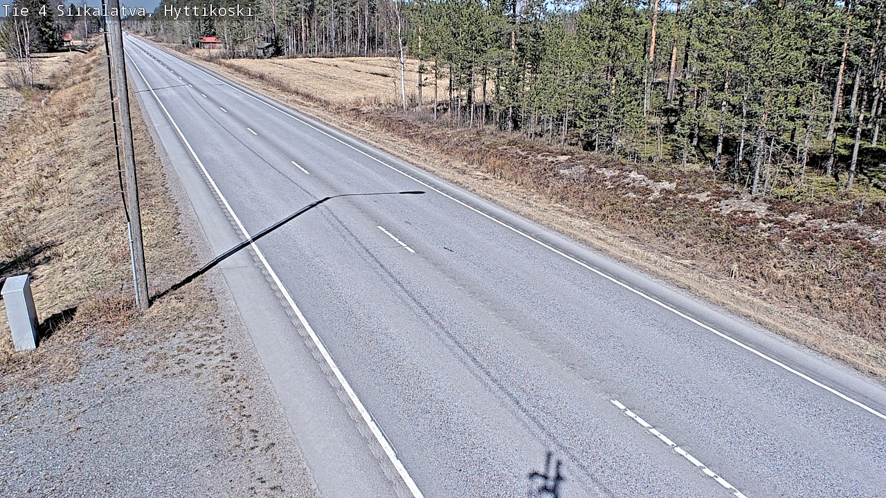 Weather Camera Image Väg 4 Siikalatva, Hyttikoski, Siikalatva, Pohjois-Pohjanmaa