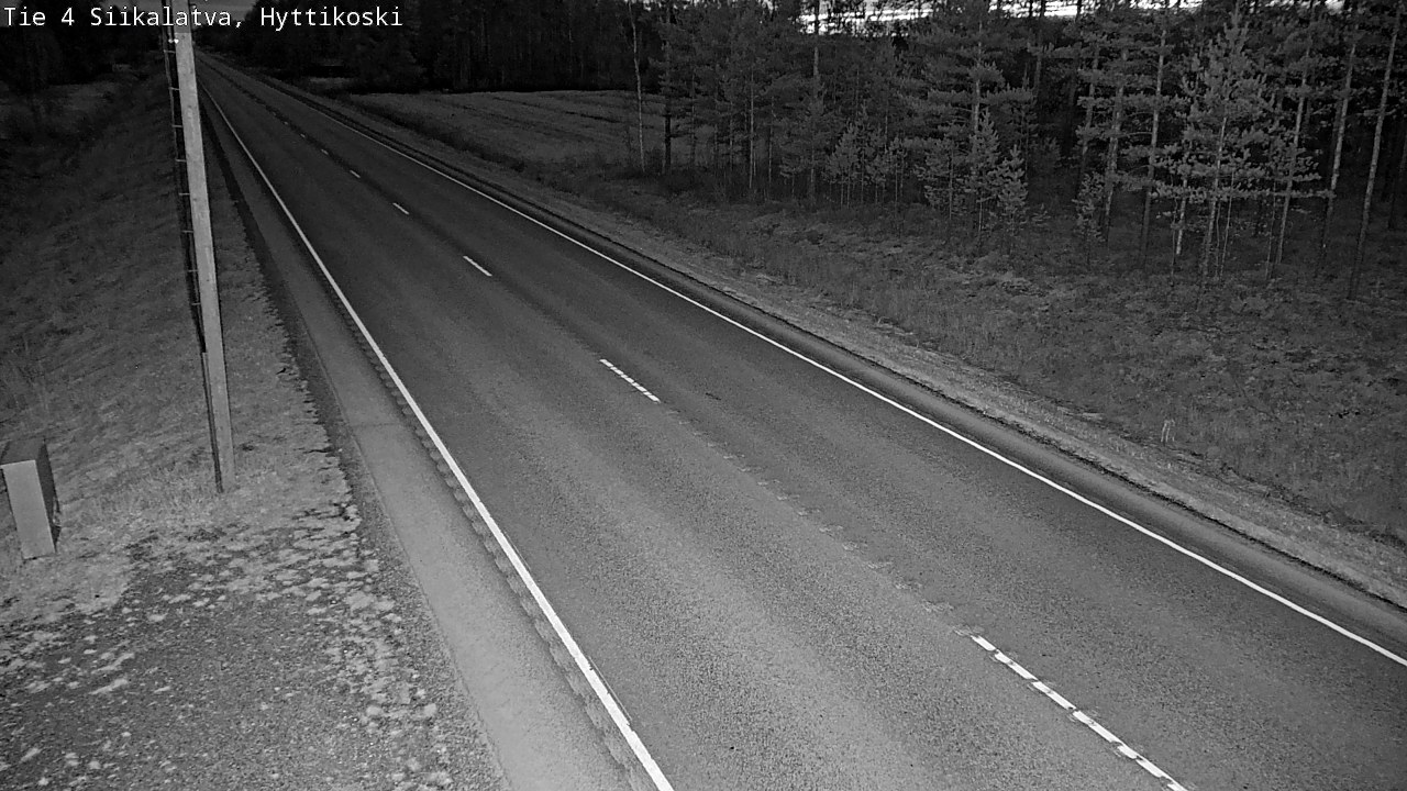 Weather Camera Image Väg 4 Siikalatva, Hyttikoski, Siikalatva, Pohjois-Pohjanmaa