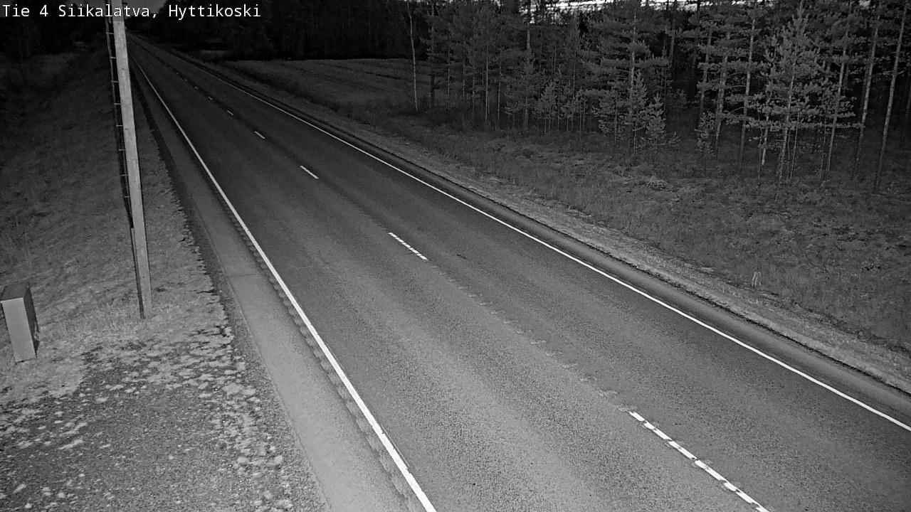 Weather Camera Image Väg 4 Siikalatva, Hyttikoski, Siikalatva, Pohjois-Pohjanmaa