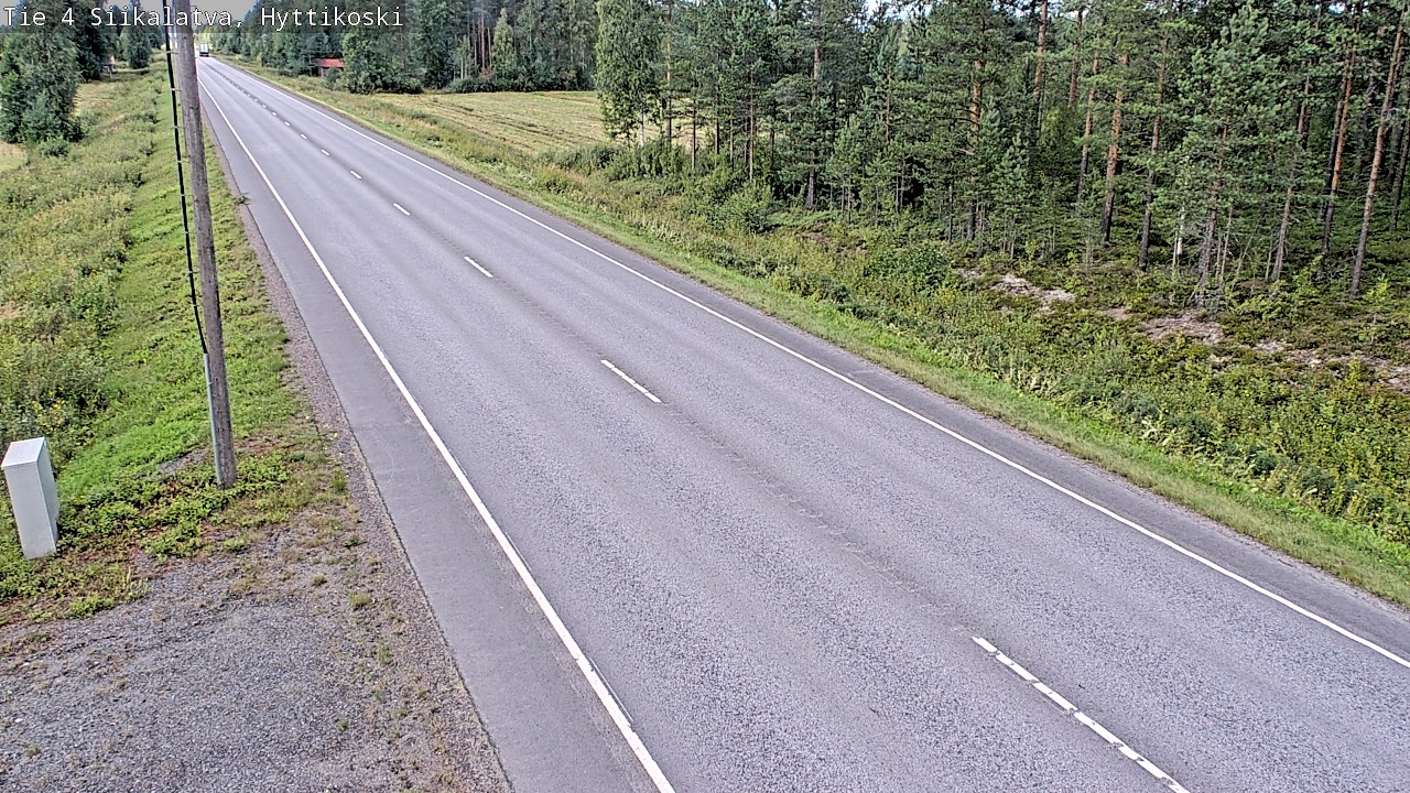 Weather Camera Image Road 4 Siikalatva, Hyttikoski, Siikalatva, Pohjois-Pohjanmaa