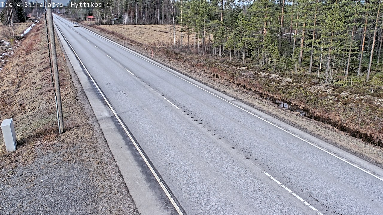 Weather Camera Image Road 4 Siikalatva, Hyttikoski, Siikalatva, Pohjois-Pohjanmaa
