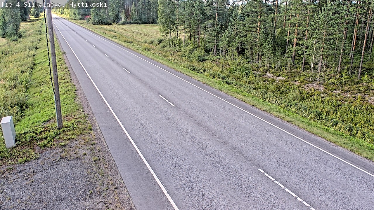 Weather Camera Image Road 4 Siikalatva, Hyttikoski, Siikalatva, Pohjois-Pohjanmaa