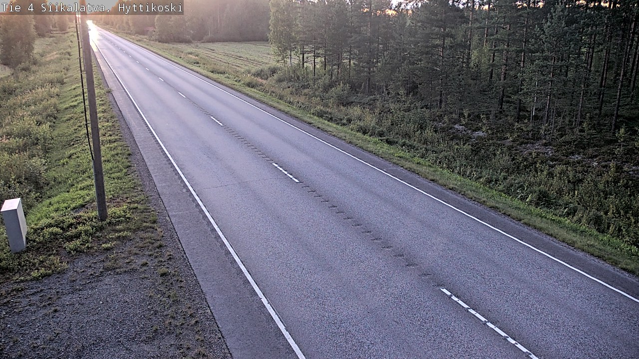 Weather Camera Image Road 4 Siikalatva, Hyttikoski, Siikalatva, Pohjois-Pohjanmaa