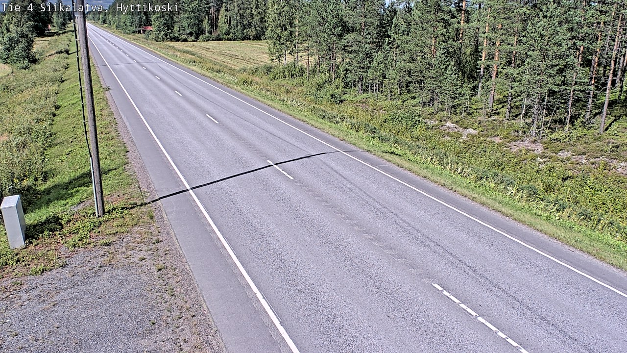 Weather Camera Image Road 4 Siikalatva, Hyttikoski, Siikalatva, Pohjois-Pohjanmaa