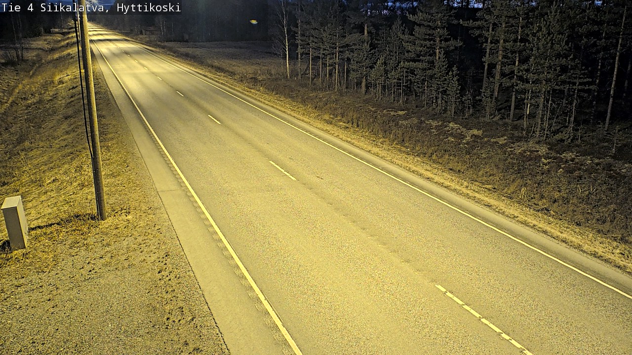 Weather Camera Image Väg 4 Siikalatva, Hyttikoski, Siikalatva, Pohjois-Pohjanmaa