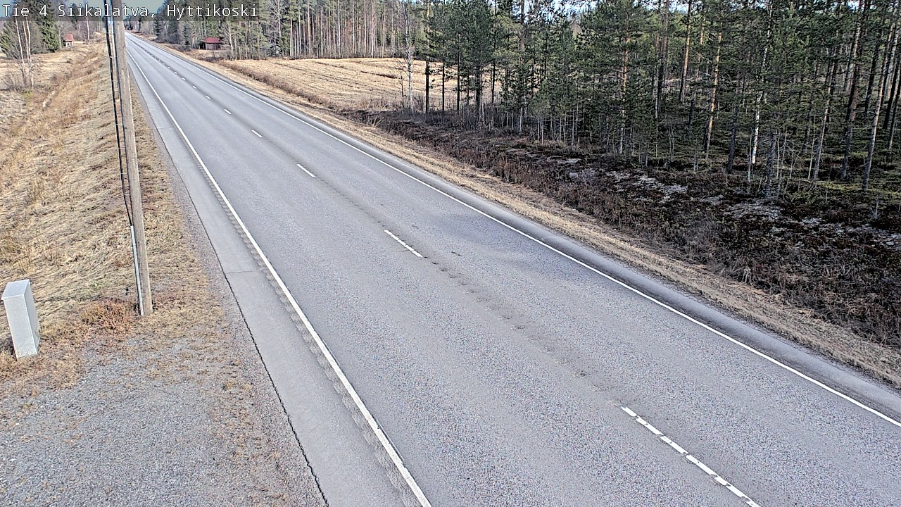 Weather Camera Image Väg 4 Siikalatva, Hyttikoski, Siikalatva, Pohjois-Pohjanmaa