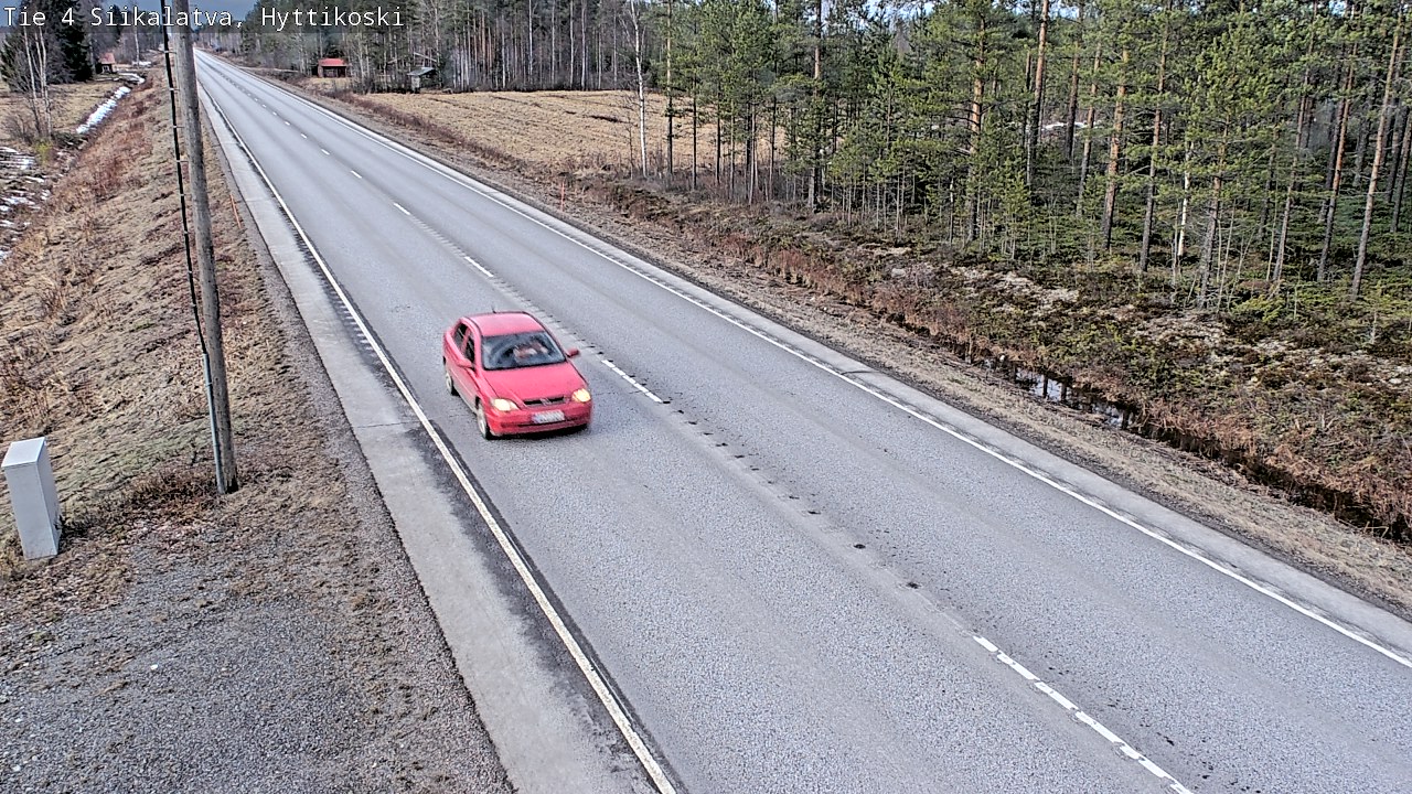 Weather Camera Image Road 4 Siikalatva, Hyttikoski, Siikalatva, Pohjois-Pohjanmaa