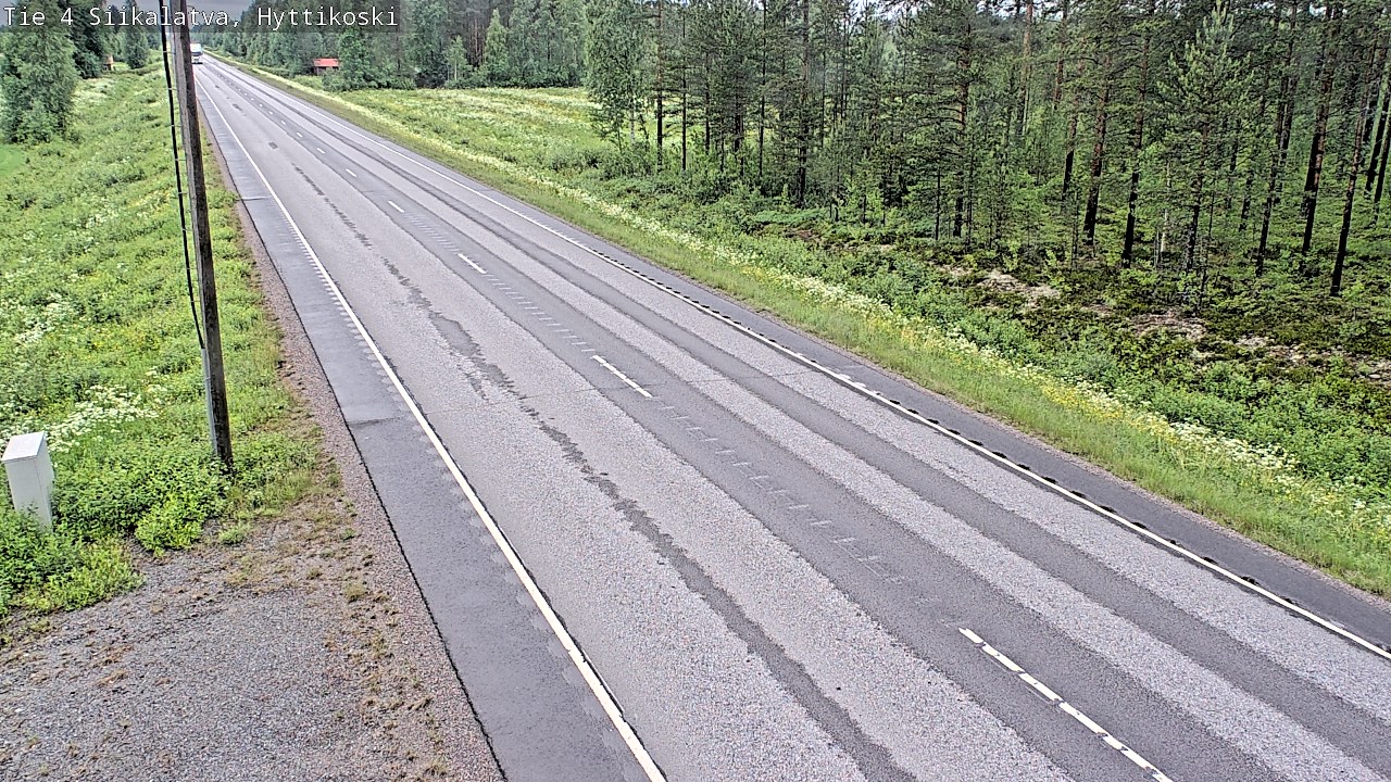 Weather Camera Image Väg 4 Siikalatva, Hyttikoski, Siikalatva, Pohjois-Pohjanmaa
