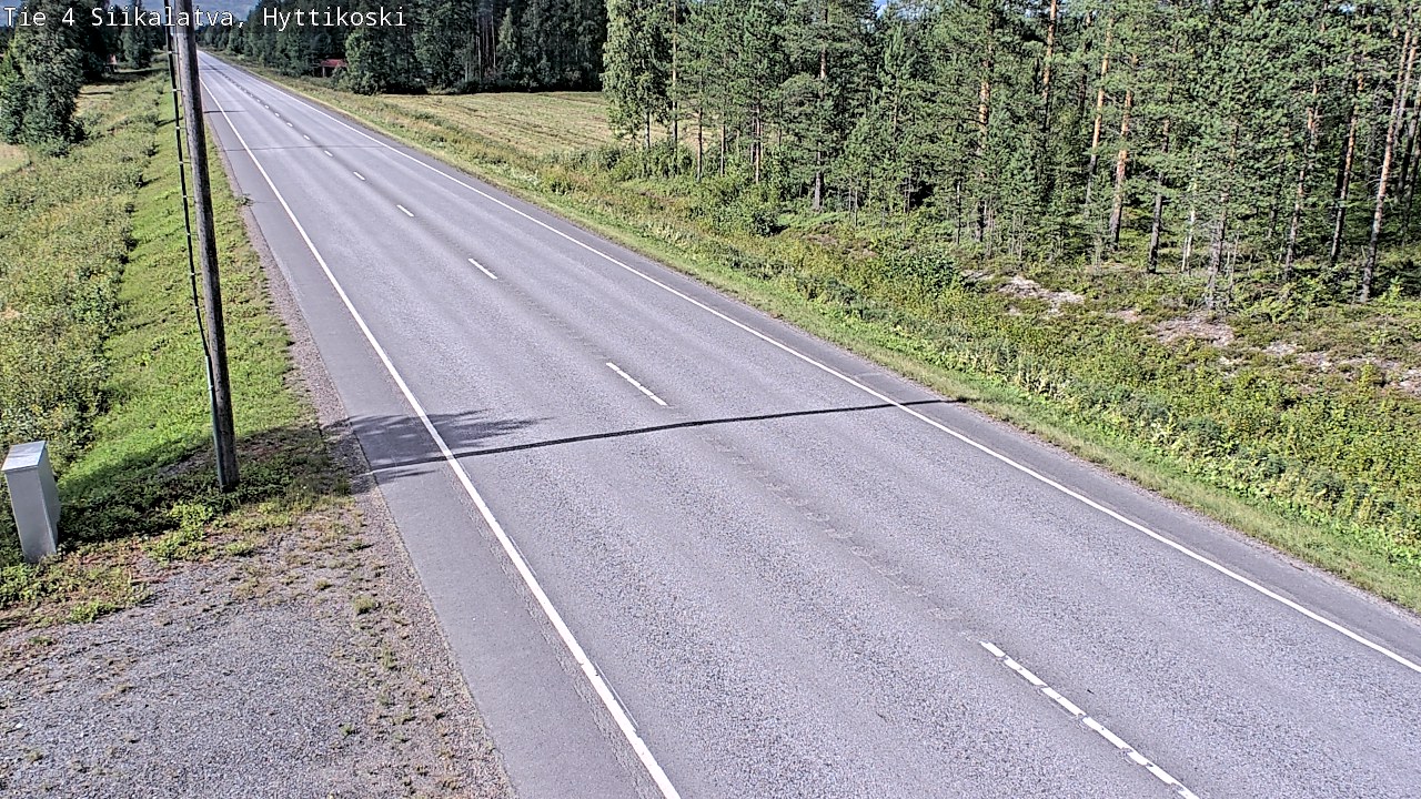 Weather Camera Image Road 4 Siikalatva, Hyttikoski, Siikalatva, Pohjois-Pohjanmaa
