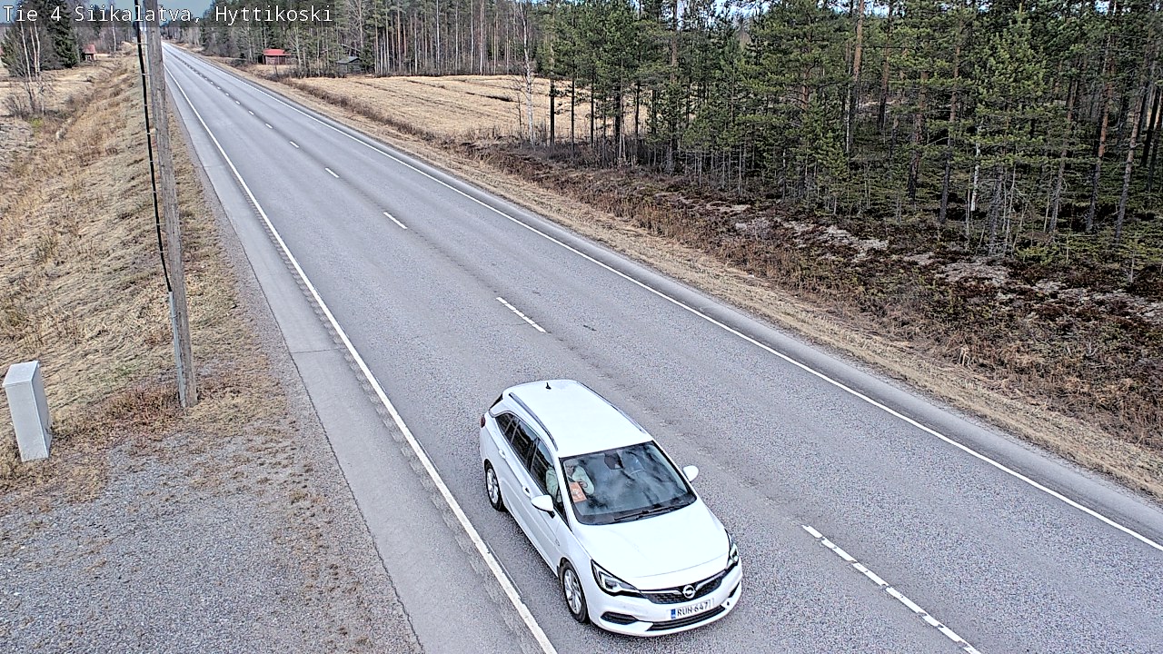 Weather Camera Image Road 4 Siikalatva, Hyttikoski, Siikalatva, Pohjois-Pohjanmaa