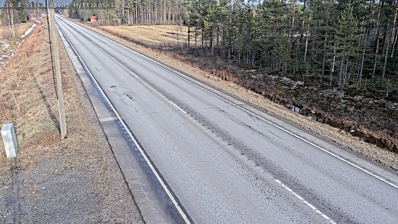 Weather Camera Image Road 4 Siikalatva, Hyttikoski, Siikalatva, Pohjois-Pohjanmaa