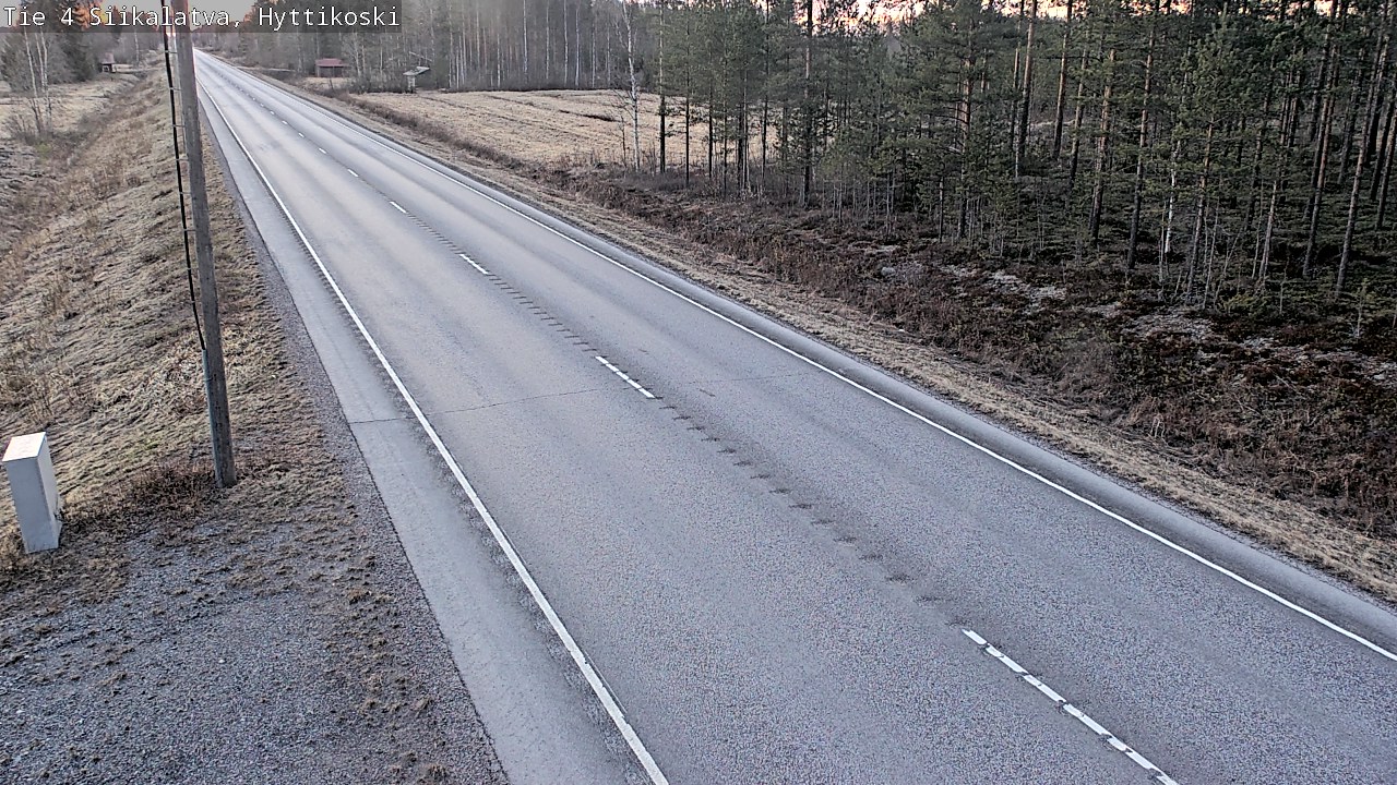 Weather Camera Image Väg 4 Siikalatva, Hyttikoski, Siikalatva, Pohjois-Pohjanmaa