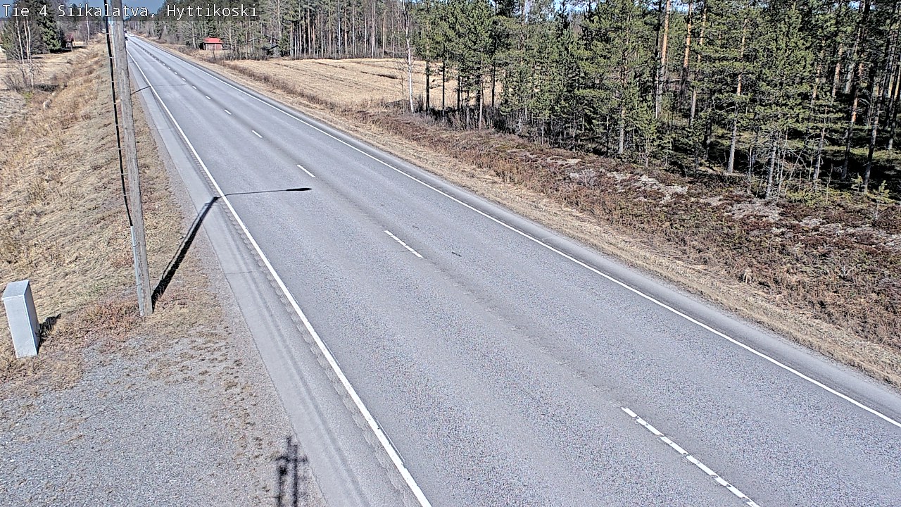 Weather Camera Image Väg 4 Siikalatva, Hyttikoski, Siikalatva, Pohjois-Pohjanmaa