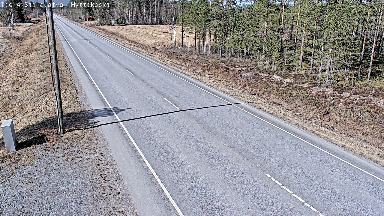 Weather Camera Image Väg 4 Siikalatva, Hyttikoski, Siikalatva, Pohjois-Pohjanmaa