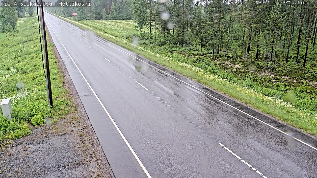 Weather Camera Image Väg 4 Siikalatva, Hyttikoski, Siikalatva, Pohjois-Pohjanmaa