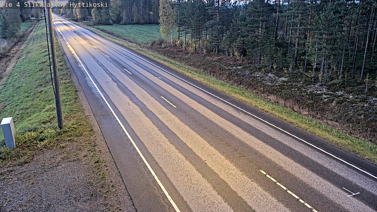 Weather Camera Image Road 4 Siikalatva, Hyttikoski, Siikalatva, Pohjois-Pohjanmaa