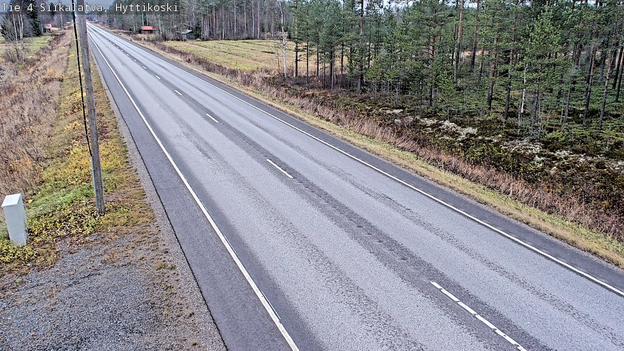 Weather Camera Image Väg 4 Siikalatva, Hyttikoski, Siikalatva, Pohjois-Pohjanmaa