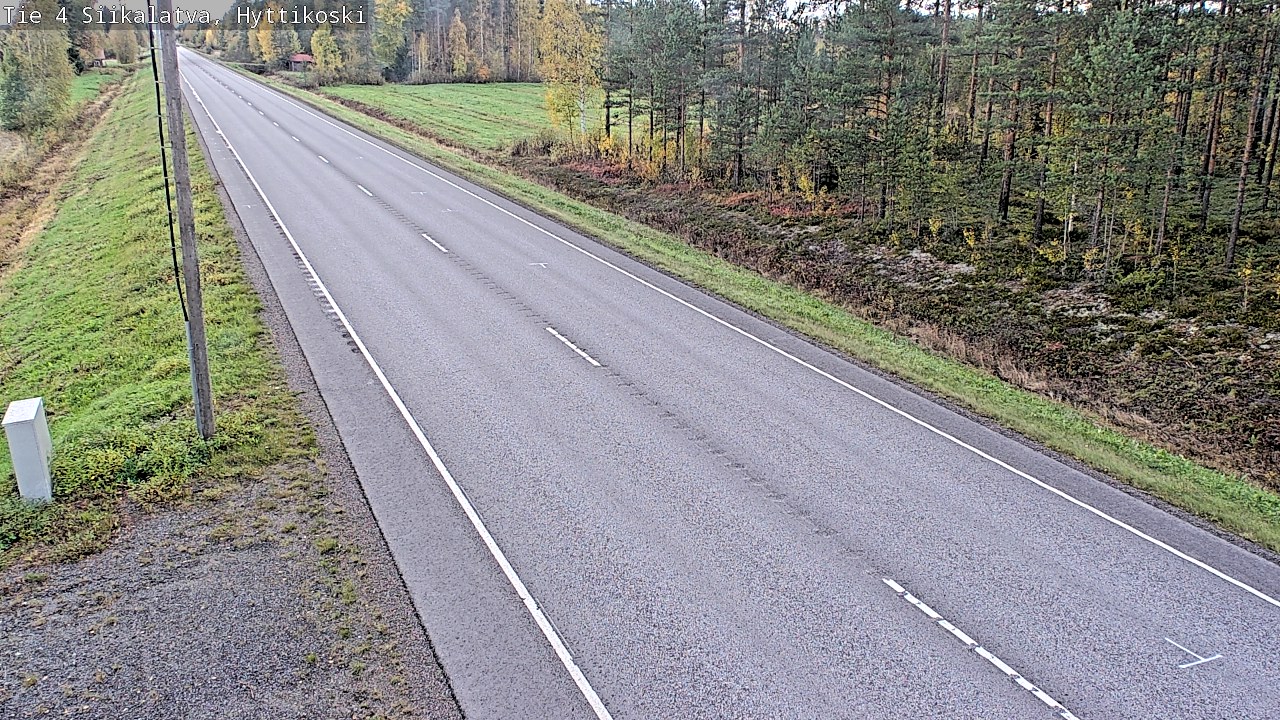Weather Camera Image Road 4 Siikalatva, Hyttikoski, Siikalatva, Pohjois-Pohjanmaa