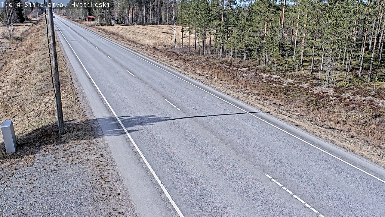 Weather Camera Image Väg 4 Siikalatva, Hyttikoski, Siikalatva, Pohjois-Pohjanmaa